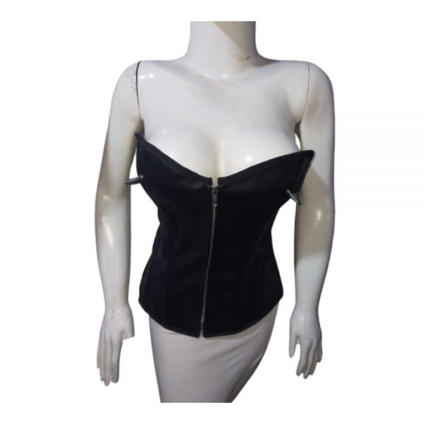 Corset Women,Girls Faux Leather Full Zip Bondage Corset BDSM Adult Corset Women,Girls