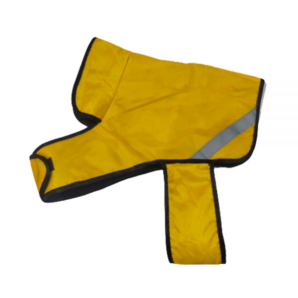 Pet Dog Waterproof Warm Lined Fleece Padded Hi Vis Yellow,Orange 20"22"24" Coat