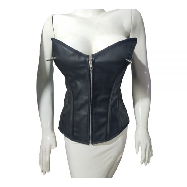 Corset Women,Girls Faux Leather Full Zip Bondage Corset BDSM Adult Corset Women,Girls