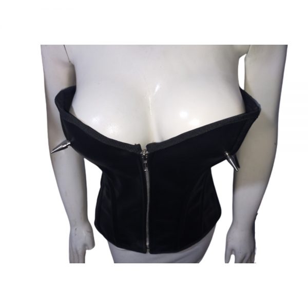 Corset Women,Girls Faux Leather Full Zip Bondage Corset BDSM Adult Corset Women,Girls - Image 4