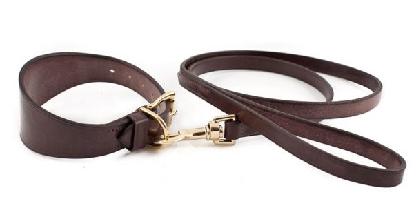 Collar Pet Dog Greyhound Real Leather Padded Whippet Dogs Saluki Collars